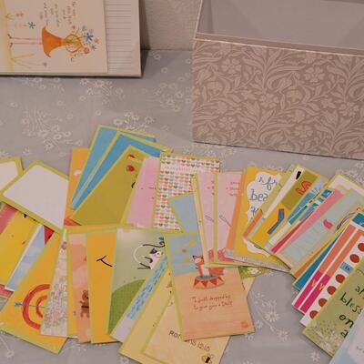 Lot 114: New Hallmark Card Storage Box with Organizer Set and MANY Hallmark Cards #2