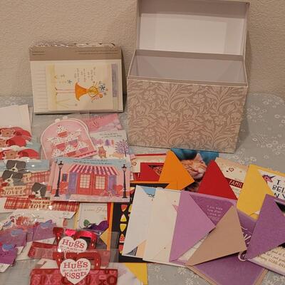 Lot 115: New Hallmark Card Storage Box With Card Organizer and MANY New Hallmark Pop Up Cards and Others #3