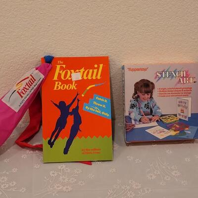 Lot 130: Foxtail Book & Ball and Tuppertoys Stencils 