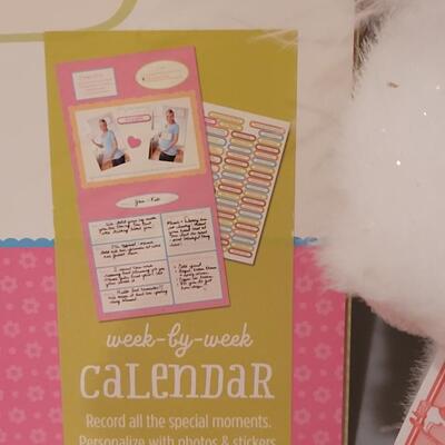 Lot 149: New Angel Bears, Pregnancy Calendar, Bible, Vintage Planter