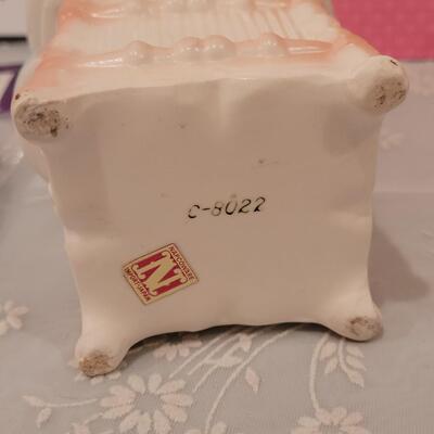 Lot 149: New Angel Bears, Pregnancy Calendar, Bible, Vintage Planter