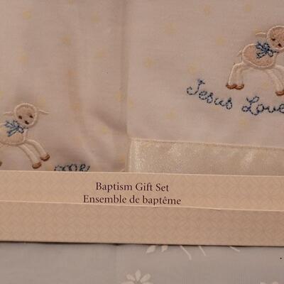 Lot 152: New Mom Photo Frame, Book, Baby Baptism Set, Photo Album and Book