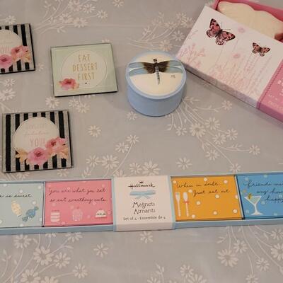 Lot 167: Decorative Plates, Magnets, Soaps and Trinket Box