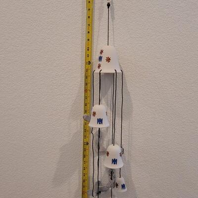 Lot 170: Ceramic Cowboy Hats, Boots and Bells Wind Chime