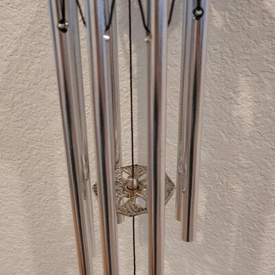 Lot 171: Whispering Winds Pewter Cat Wind Chime 