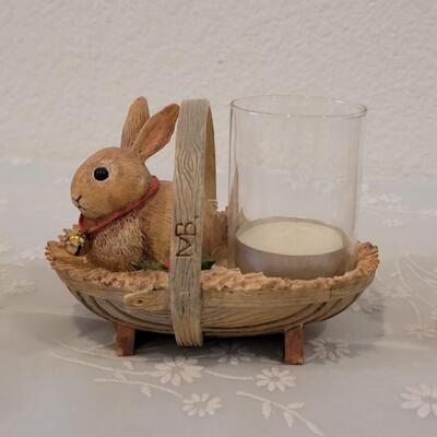 Lot 176: Marjolein Bastin Candle Holder Bunnies