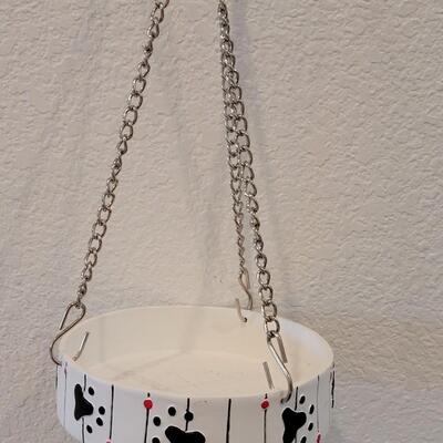Lot 177: New 2 piece Cat Bowls and Hanging Cat Bowl