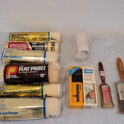 Lot 179: Paint Rollers, Brushes and Wagner Glass Mask