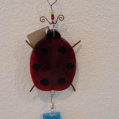 Lot 182: Glass Ladybug Hanging Deco
