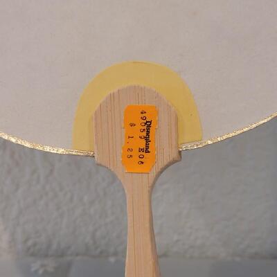 Lot 183: (2) Vintage Disneyland Gift Shop Japanese Fans