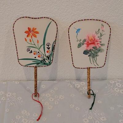Lot 185: Vintage Handpainted Silk Fans