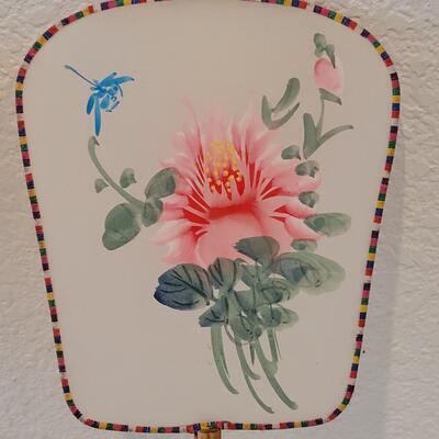 Lot 185: Vintage Handpainted Silk Fans