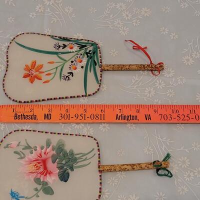 Lot 185: Vintage Handpainted Silk Fans