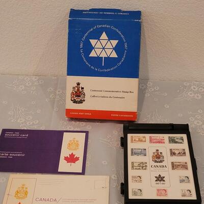 Lot 193: Vintage Canadian Commemorative Stamp Box