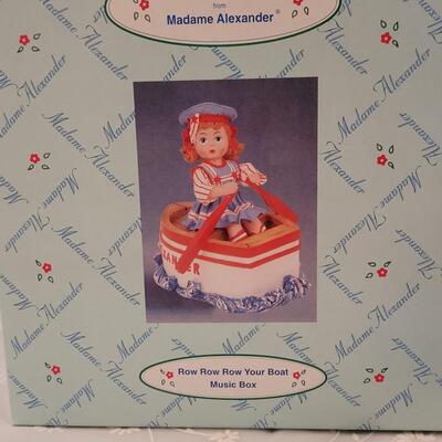 Lot 198: Madame Alexander Music Box, Mini Doll, Paper Treasure Box