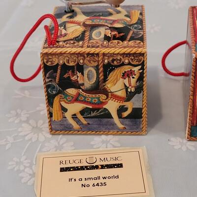 Lot 201: (3) Reuge Music Box Blocks