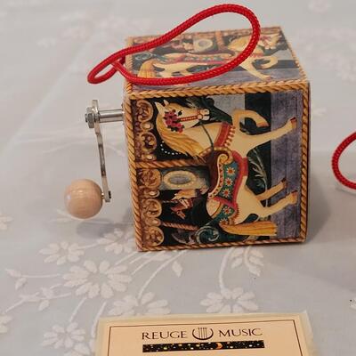 Lot 201: (3) Reuge Music Box Blocks