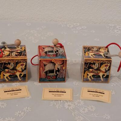 Lot 201: (3) Reuge Music Box Blocks
