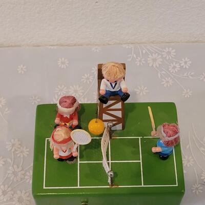 Lot 205: Vintage Enesco Tennis Match Music Box