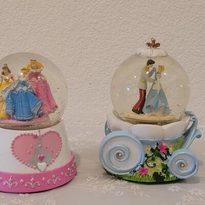 Lot 207: Disney Princess Water Globes