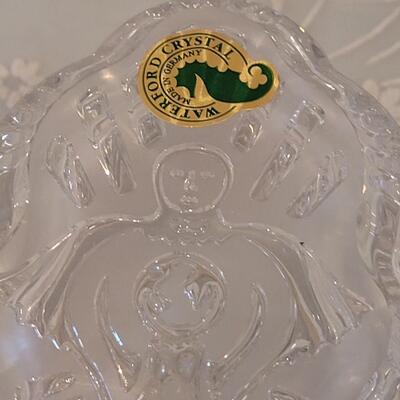 Lot 208: WATERFORD Crystal Angel Musical Trinket Box
