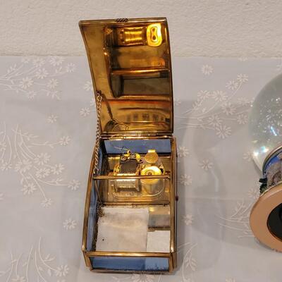 Lot 215: Water Globe and Music Trinket Box