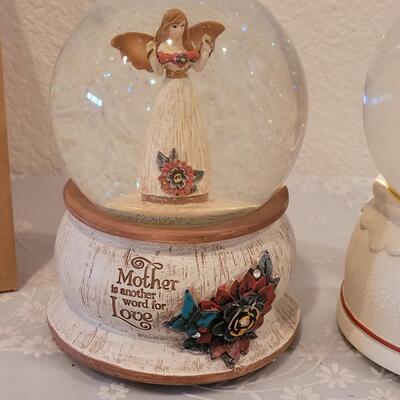 Lot 217: (2) Water Globes - Angels