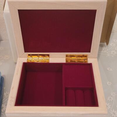 Lot 221: Music Box Album and Trinket Box