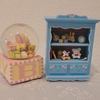 Lot 224: Baby Water Globe and Baby Music Box
