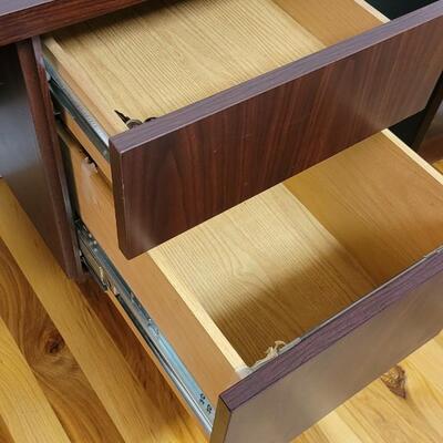 Lot 228: Solid Wood Office Desk w/ Drawer File Storage 20" x 72" x 29.5" 