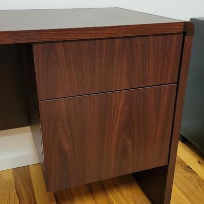 Lot 228: Solid Wood Office Desk w/ Drawer File Storage 20" x 72" x 29.5" 