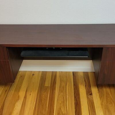 Lot 228: Solid Wood Office Desk w/ Drawer File Storage 20" x 72" x 29.5" 