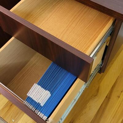 Lot 228: Solid Wood Office Desk w/ Drawer File Storage 20" x 72" x 29.5" 