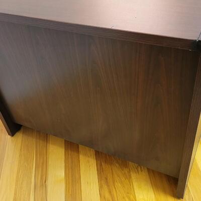 Lot 229: Vintage Solid Wood Office Storage File Cabinet  29.5" x 30.5" x 20"