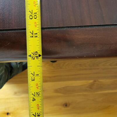 Lot 231: Large Solid Wood Office Desk 36" x 72" x 29" 