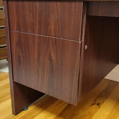 Lot 231: Large Solid Wood Office Desk 36" x 72" x 29" 