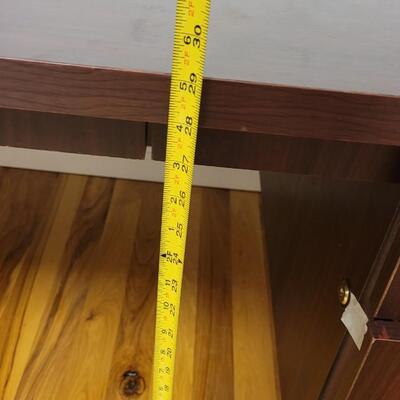 Lot 231: Large Solid Wood Office Desk 36" x 72" x 29" 