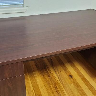 Lot 231: Large Solid Wood Office Desk 36" x 72" x 29" 