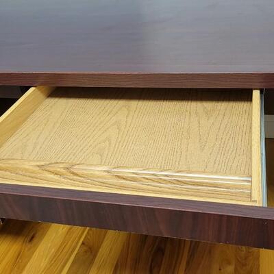 Lot 231: Large Solid Wood Office Desk 36" x 72" x 29" 