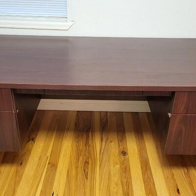Lot 231: Large Solid Wood Office Desk 36" x 72" x 29" 