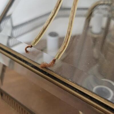 Lot 238: Vintage Mid Century Modern Glass Light Fixture 