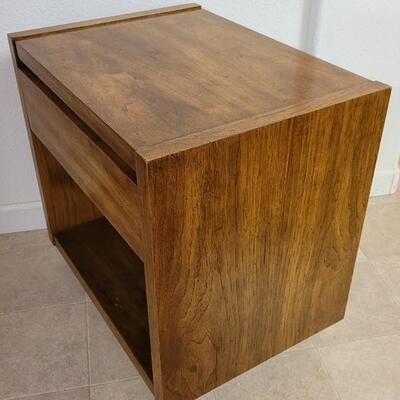 Lot 243: Vintage Mid Century Modern LANE Side Table #1 - 22" x 22" x 16