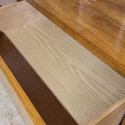 Lot 244: Vintage LANE Mid Century Modern Dresser w/ Mirror 58" x 18" x 29" / 42.5" x 28" Mirror