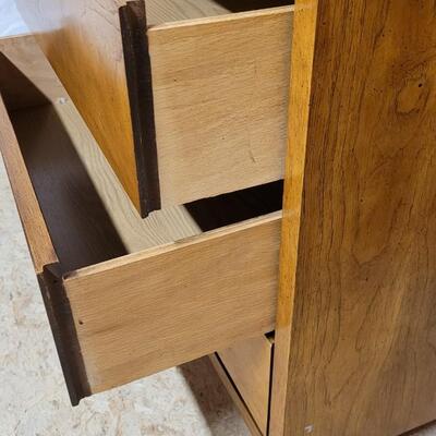 Lot 244: Vintage LANE Mid Century Modern Dresser w/ Mirror 58" x 18" x 29" / 42.5" x 28" Mirror