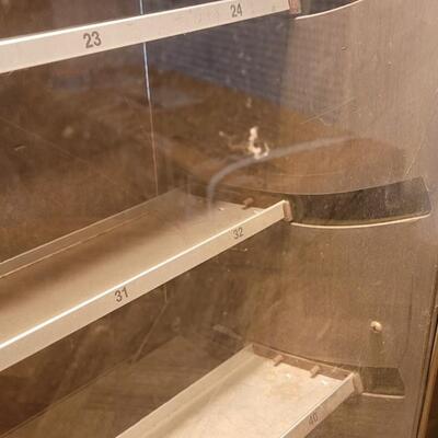 Lot 248: Vintage TIMEX Display Cabinet w/ Lights and Moving Shelves - TESTED A+