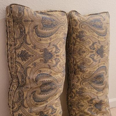 Lot 251: (2) Large 33" x 11" Home Deco Pillows 