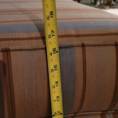 Lot 252: Vintage TOUCHSTONE Chair w/ Ottoman 40" x 36" x 36" (Ottoman is 33" x 25" x 17")