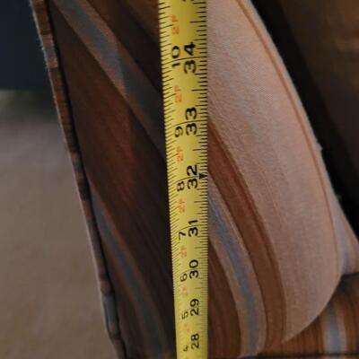 Lot 252: Vintage TOUCHSTONE Chair w/ Ottoman 40" x 36" x 36" (Ottoman is 33" x 25" x 17")