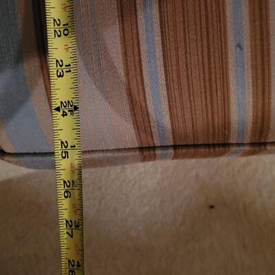 Lot 252: Vintage TOUCHSTONE Chair w/ Ottoman 40" x 36" x 36" (Ottoman is 33" x 25" x 17")