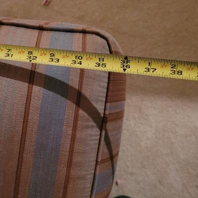 Lot 252: Vintage TOUCHSTONE Chair w/ Ottoman 40" x 36" x 36" (Ottoman is 33" x 25" x 17")